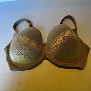 Soma Stunning Support Full Coverage Bra Tan Size 38G Underwire, lined.